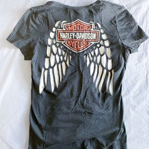 Harley-Davidson Angel Wing Cut Out Tee
